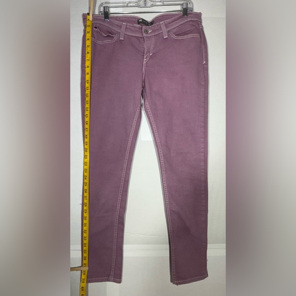 Levi's Demi Curve Low Rise Skinny Jeans Purple Women's Size W32xL32 - Picture 4 of 13